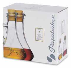 Pasabahce 80109 Olivia bouteille d'huile et de vinaigre 260 ml lot de 2