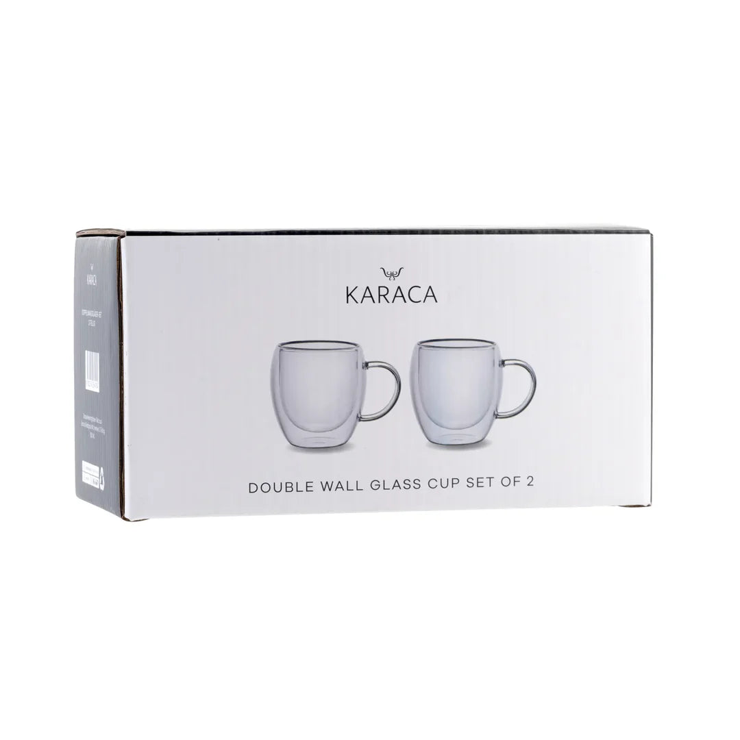 Karaca Double Wall Borosilikat Glas Tassenset, 2-teilig