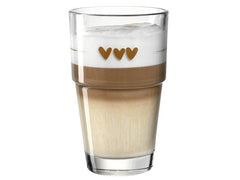 Leonardo Latte Macchiato Becher Solo Herz 410 ml, 6 Stück