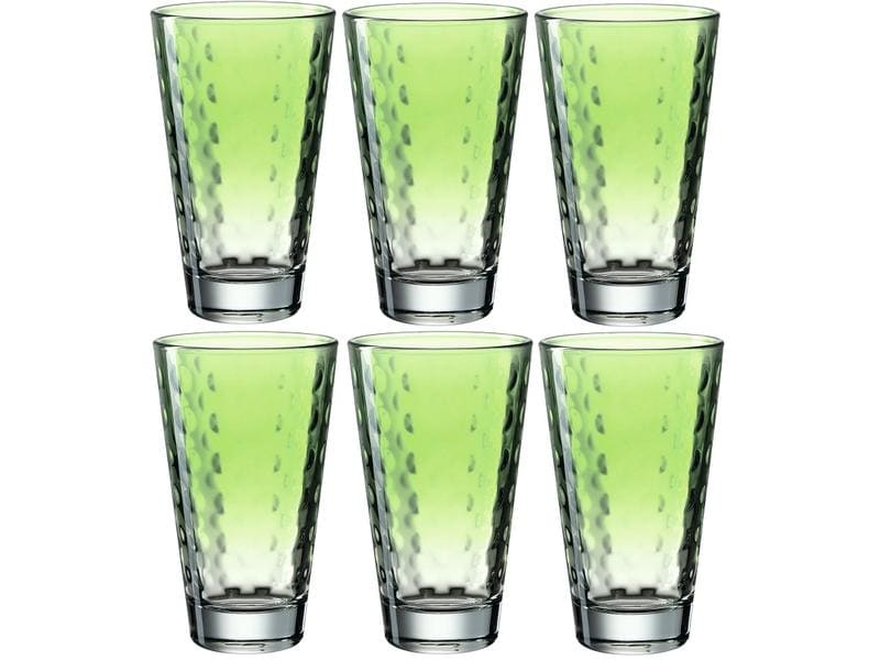 Leonardo Trinkglas Optic Pastell 300 ml, 6 Stück, Grün