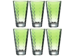 Leonardo Trinkglas Optic Pastell 300 ml, 6 Stück, Grün