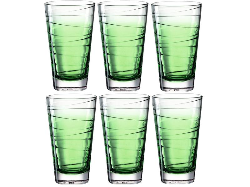 Leonardo Trinkglas Vario Struttura 280 ml, 6 Stück, Grün