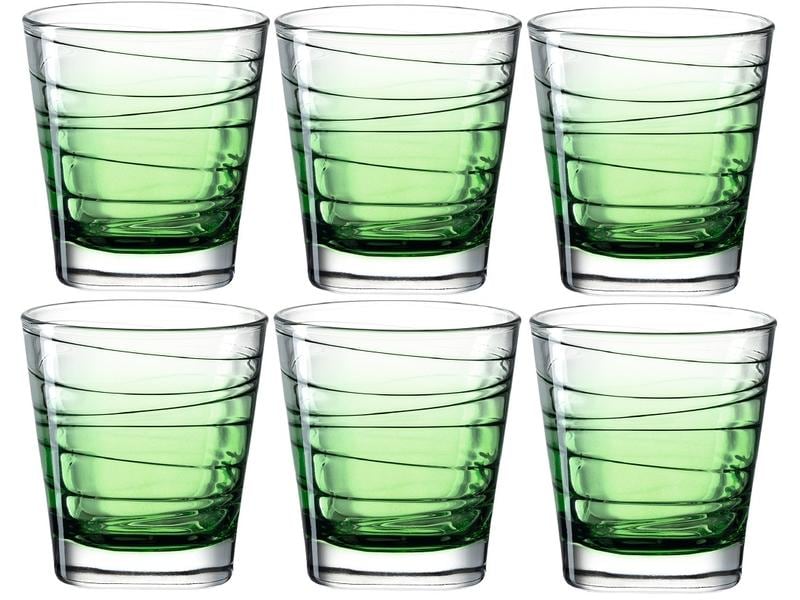 Leonardo Trinkglas Vario Struttura 250 ml, 6 Stück, Grün