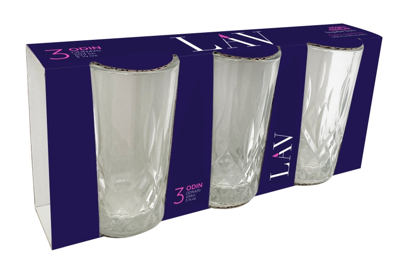 LAV Odin 3er Trinkglas-Set, 104ml