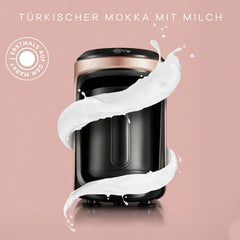 Machine à moka Karaca Hatır Hüps pour moka turc au lait or rose 