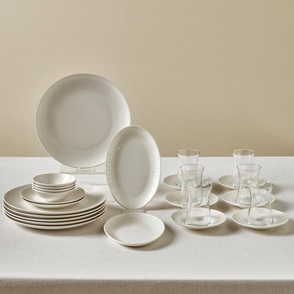 Karaca Artiste Bone China Tafelservice für 6 Personen, 20-teilig