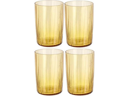 Bitz Trinkglas Kusintha 280 ml, 4 Stück, Amber
