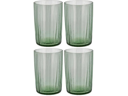 Bitz Trinkglas Kusintha 280 ml, 4 Stück, Grün