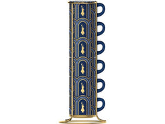 Bialetti Espressotasse Deco Glam 90 ml, 6 Stück, Blau