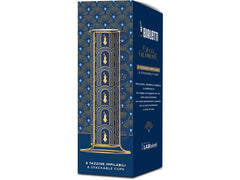 Bialetti Espressotasse Deco Glam 90 ml, 6 Stück, Blau