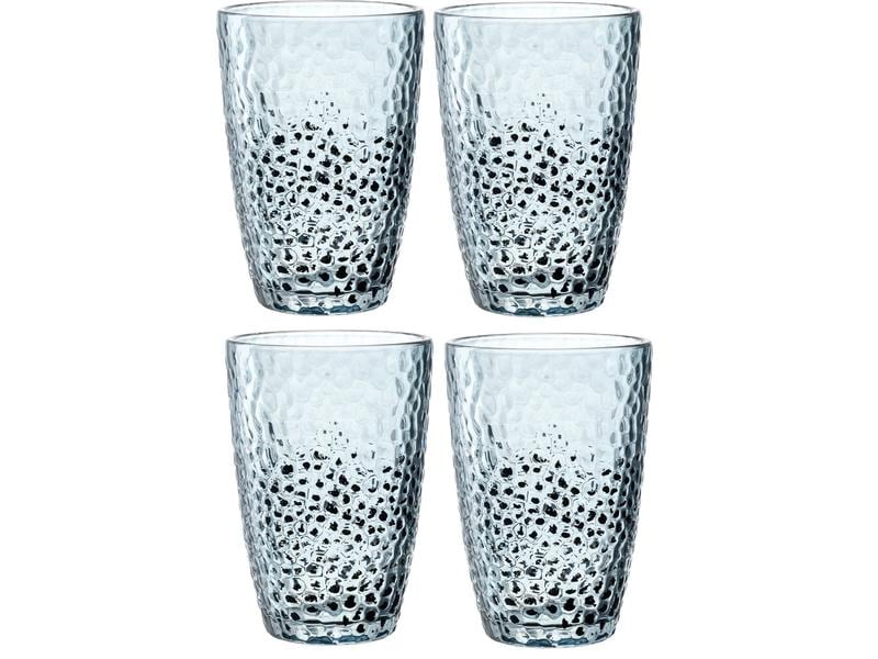 Leonardo Trinkglas Matera 340 ml, 4 Stück, Blau