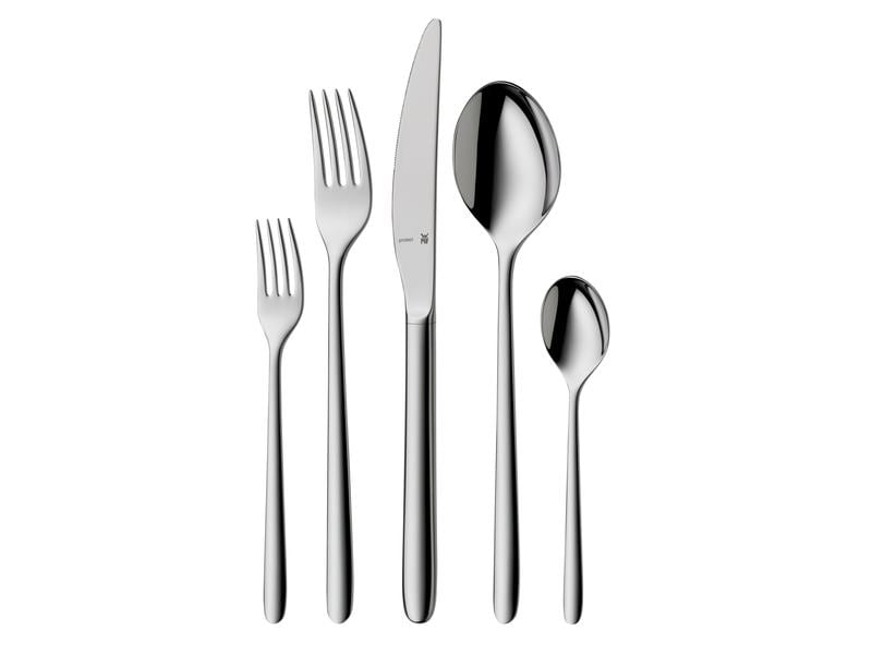 WMF Besteck-Set Flame plus 30-teilig, Silber