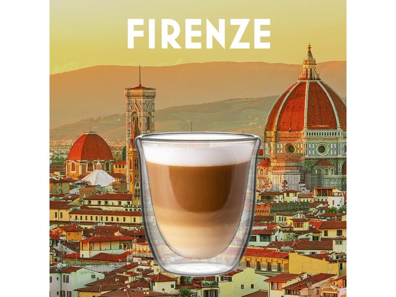 Bialetti Cappuccino Becher Firenze 200 ml, 1 Stück, Transparent