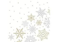 Paper + Design Weihnachtsservietten Glistering Snow 33 cm x 33 cm, 20 Stück