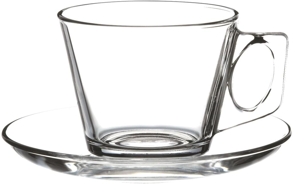 Pasabahce VELA 97302 coffee/tea glasses with handle 195 ml set of 6