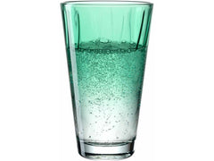 LEONARDO Trinkglas Twist 300 ml, 4 Stück, Türkis