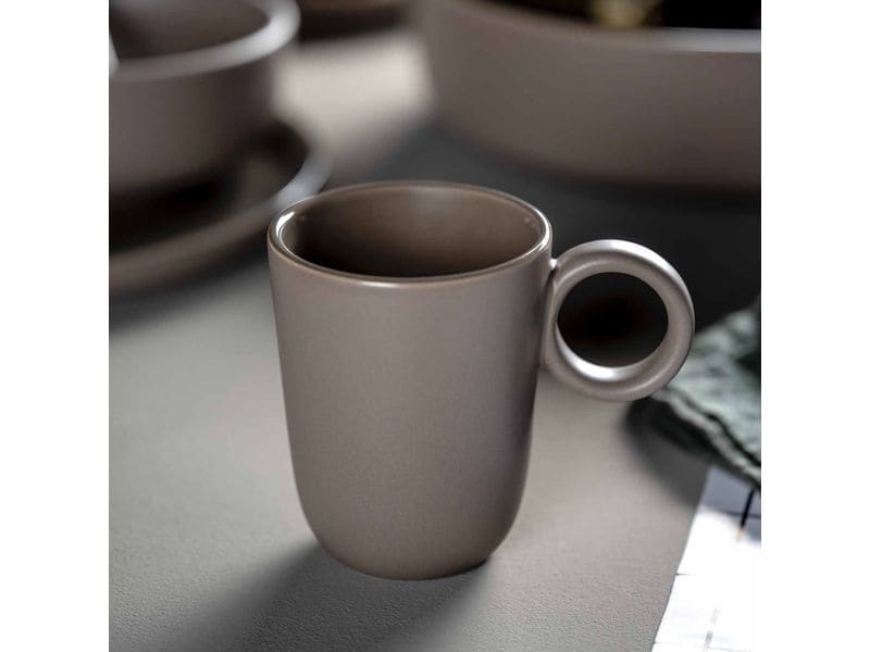 Leonardo Kaffeetasse Roma 400 ml, 6 Stück, Taupe