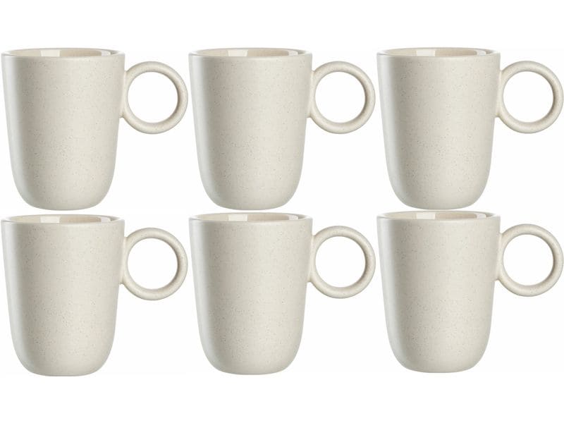Leonardo Kaffeetasse Roma 400 ml, 6 Stück, Weiss