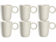 Leonardo Kaffeetasse Roma 400 ml, 6 Stück, Weiss