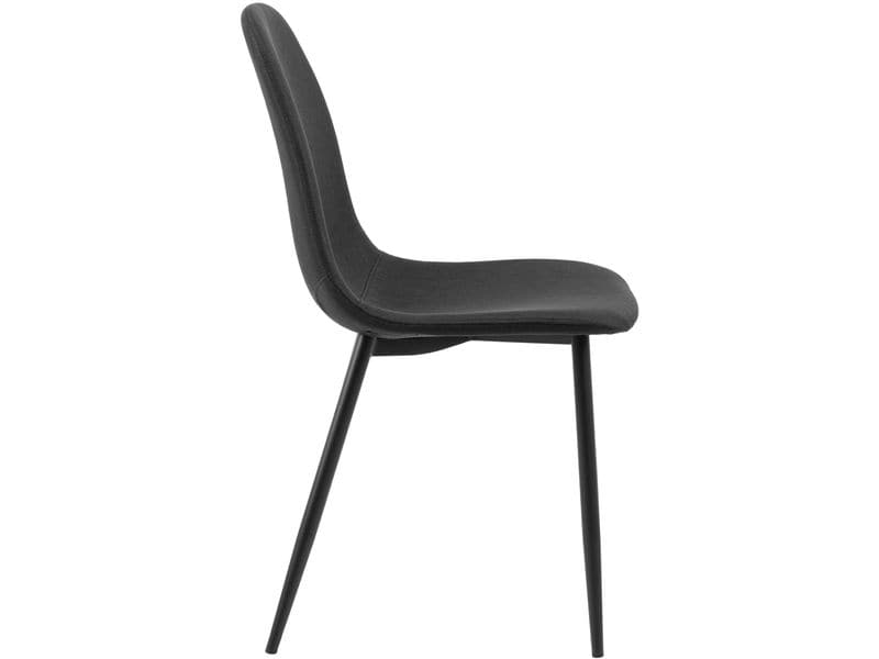 AC Design Stuhl Celia 4 Stück, Schwarz