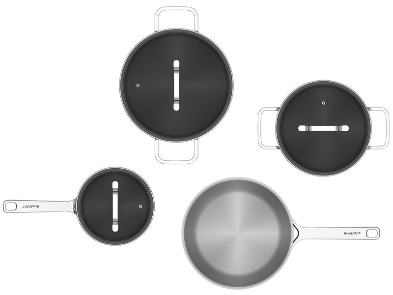 BergHOFF Kochgeschirr-Set HELIX 7-teilig