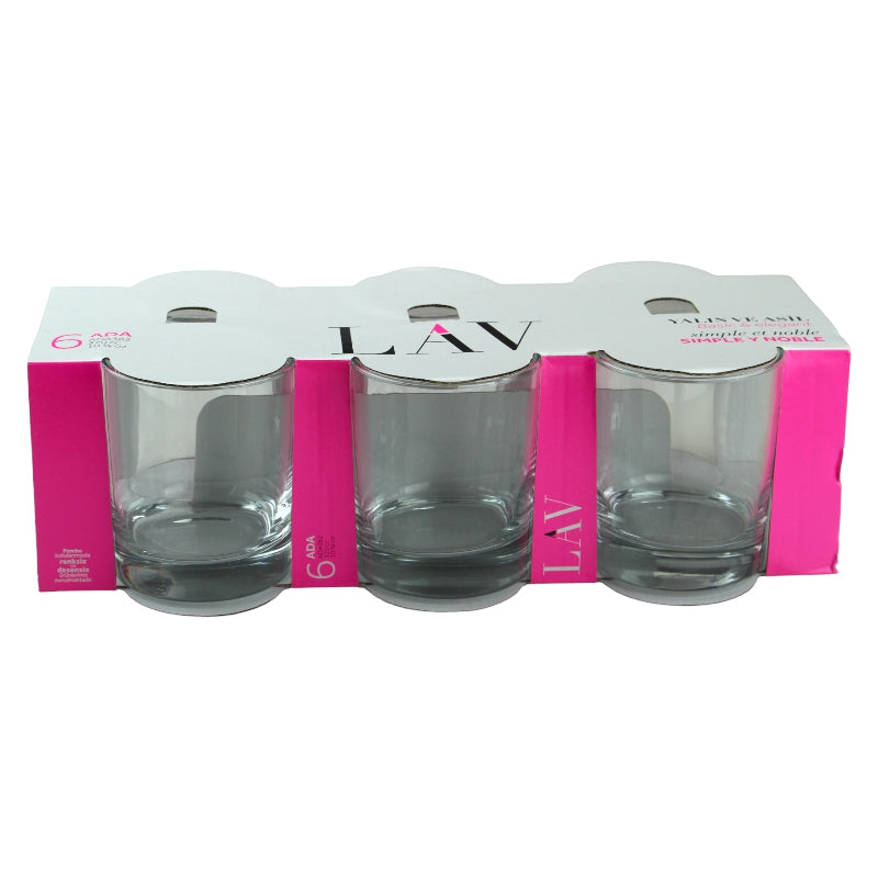 Lav ADA382 – 6er-Set Wassergläser aus Glas 320cc