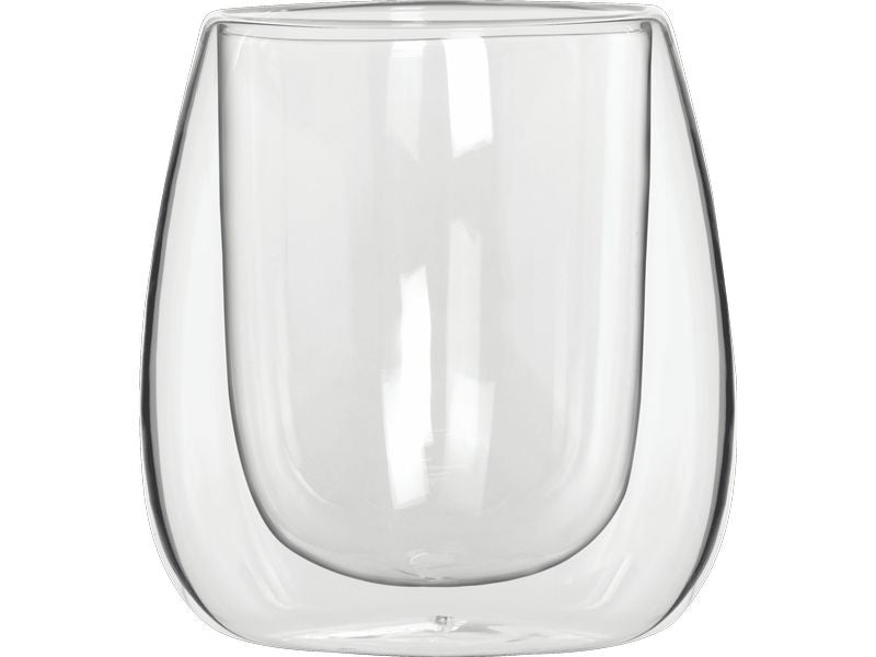 Bialetti Becher Verona 80 ml, 2 Stück, Transparent