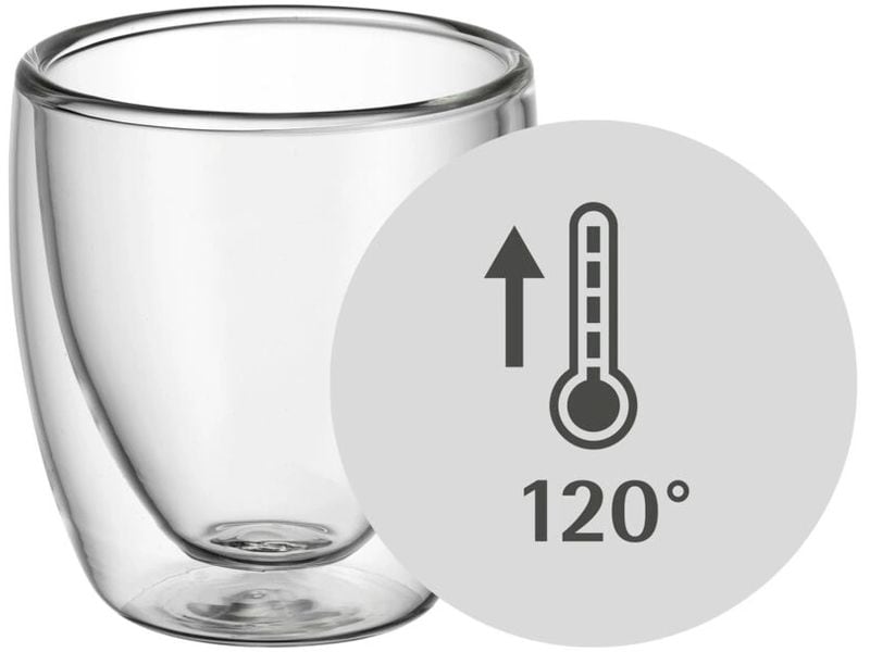 WMF Espressotasse Kult 200 ml, 2 Stück, Transparent