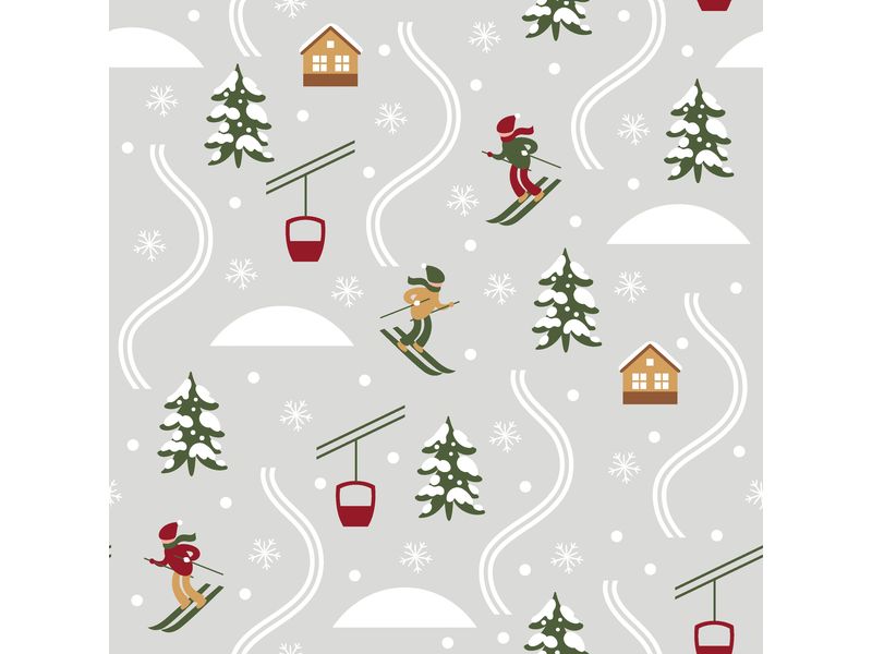 Paper + Design Servietten Ski Slope 33 x 33 cm, 20 Stück