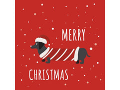 Paper + Design Servietten Dachshund 33 x 33 cm, 20 Stück