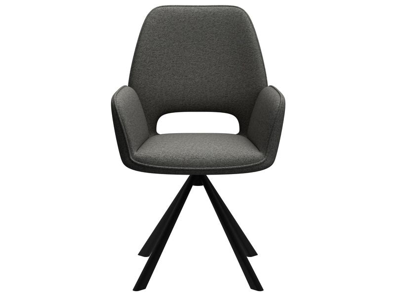 AC Design Stuhl Graham 2 Stück, Dunkelgrau