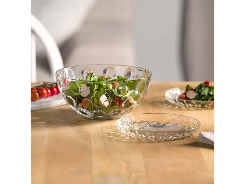 Leonardo Teller Cucina Optic 18 cm, 4 Stück,Transparent
