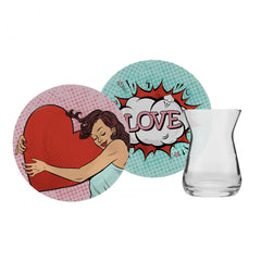 Karaca Love Art tea set for 6 people