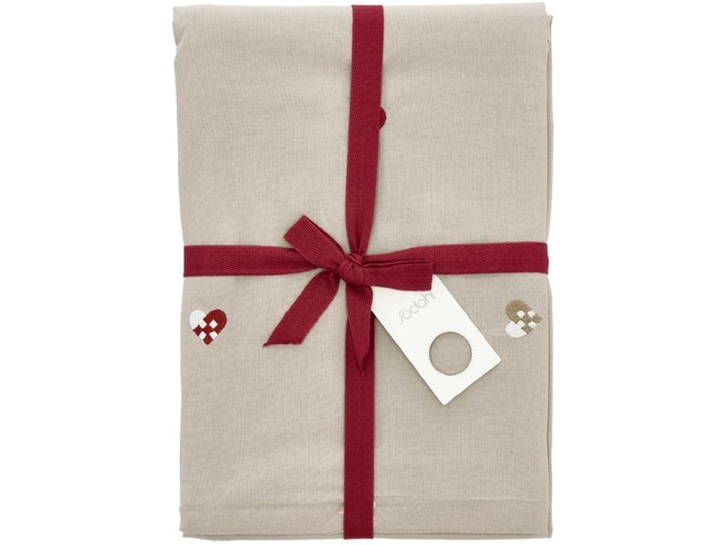 Södahl Tischtuchrolle Christmas Hearts, Rose