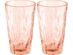Koziol Trinkglas Club No. 6 300 ml, 2 Stück, Rosa