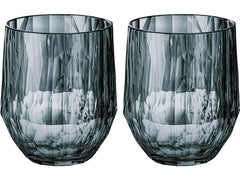 Koziol Trinkglas Club No. 23 200 ml, 2 Stück, Grau