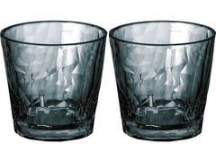 Koziol Trinkglas Club No. 22 250 ml, 2 Stück, Grau