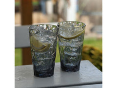 Koziol Trinkglas Club No. 6 300 ml, 2 Stück, Grau