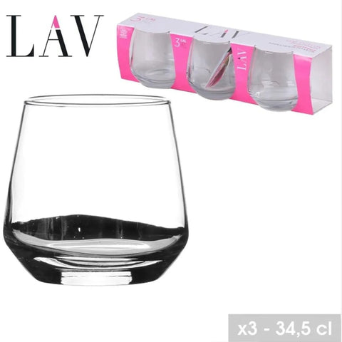 LAV LAL361A Wasserglass/Su Bardagi 3er