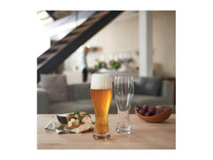 LEONARDO Bierglas Taverna Weissbierglas 330 ml, 2 Stück, Transparent