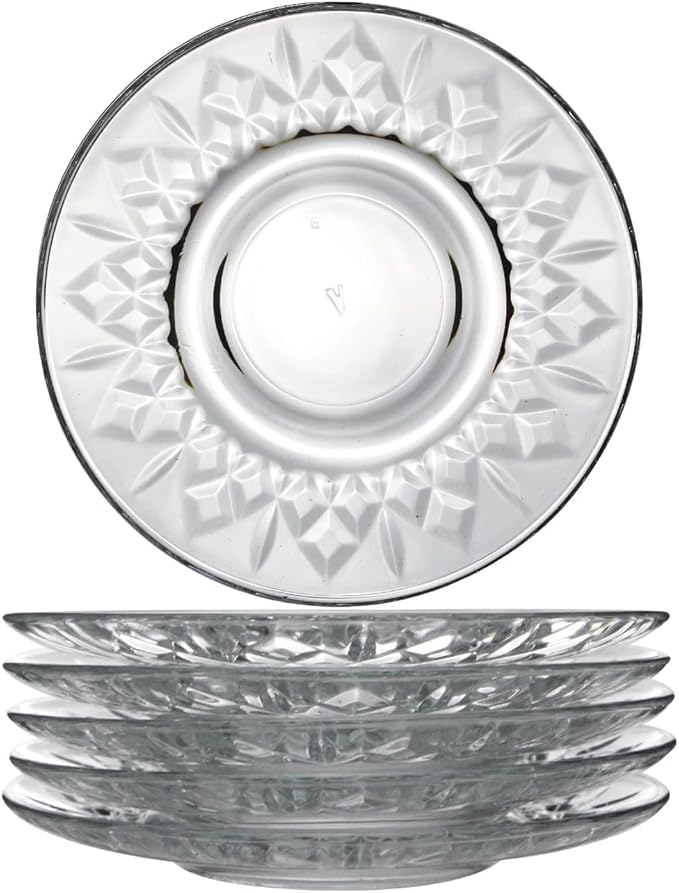 LAV Odin Cayteller – 6-teiliges Untertassenset aus Glas