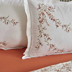 Karaca Mizu Bettwäsche-Set mit Tagesdecke für Doppelbett Mehrfarbig aus 100 % Baumwolle