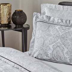Karaca Artco Satin Bettwäsche-Set für Einzelbett Schwarz aus 100 % Baumwolle