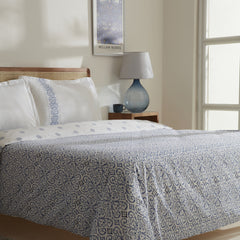Karaca Marino Bettwäsche-Set für Doppelbett Blau aus 100 % Baumwolle