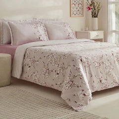 Karaca Pesla Satin Bettwäsche-Set für Doppelbett Rosa aus 100 % Baumwolle