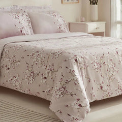 Karaca Pesla Satin Bettwäsche-Set für Doppelbett Rosa aus 100 % Baumwolle