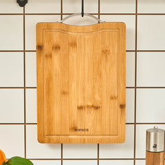 Karaca Owen Rechteckiges Bambus-Schneidebrett Gross – 28 × 24 cm