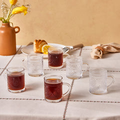 Karaca Margo 6-teiliges Teeglas-Set, 155 ml