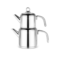 Karaca New Mani Teekannen-Set Large aus Edelstahl, 3-teilig