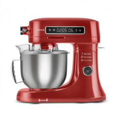 Karaca Pro Artisan Küchenmaschine mit Digitaldisplay Rot, 5 Liter, 1600 W